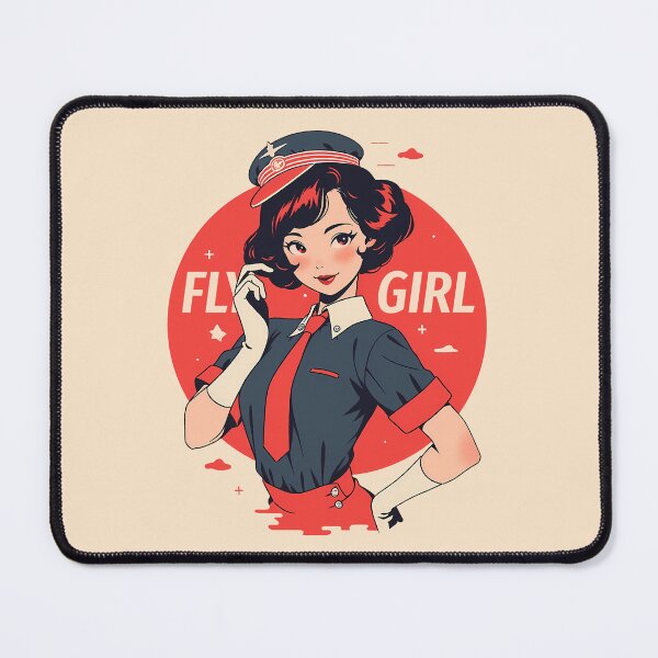Artikelvorschau, Retro rotes Fliegenmädchen entworfen und verkauft von SweetClicks123.
