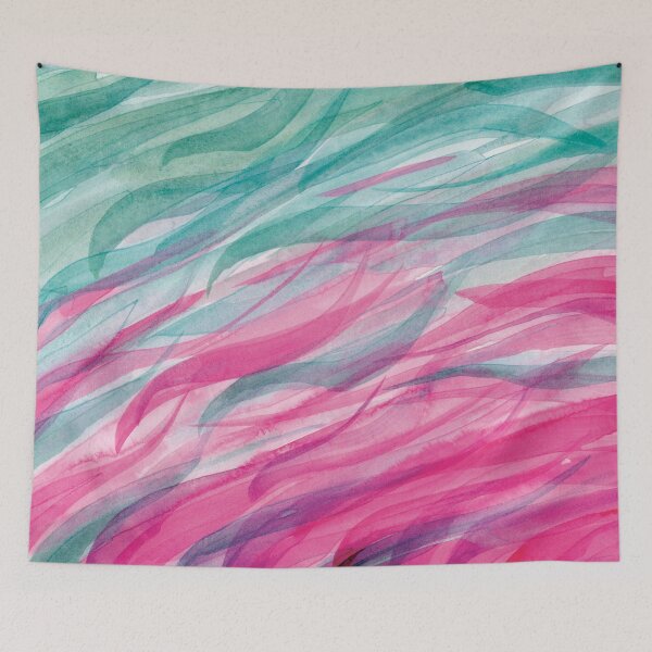 Item preview, Fuchsia Petal Sea Waves designed and sold by Alexandria Levin.
