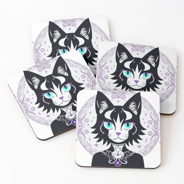 Item preview, a mystical and magical black cat 	 designed and sold by finkykomakot.