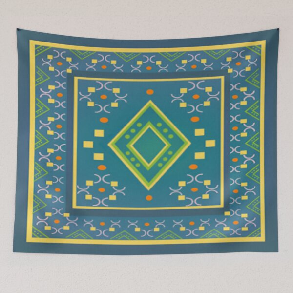 Item preview, Abstract Pastel Multicolored Pattern with Geometry and Dots designed and sold by Sendreka.