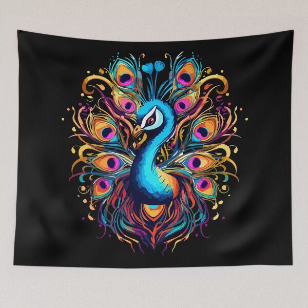 Item preview, Beautiful Abstract Peacock design. designed and sold by Artbyminga.