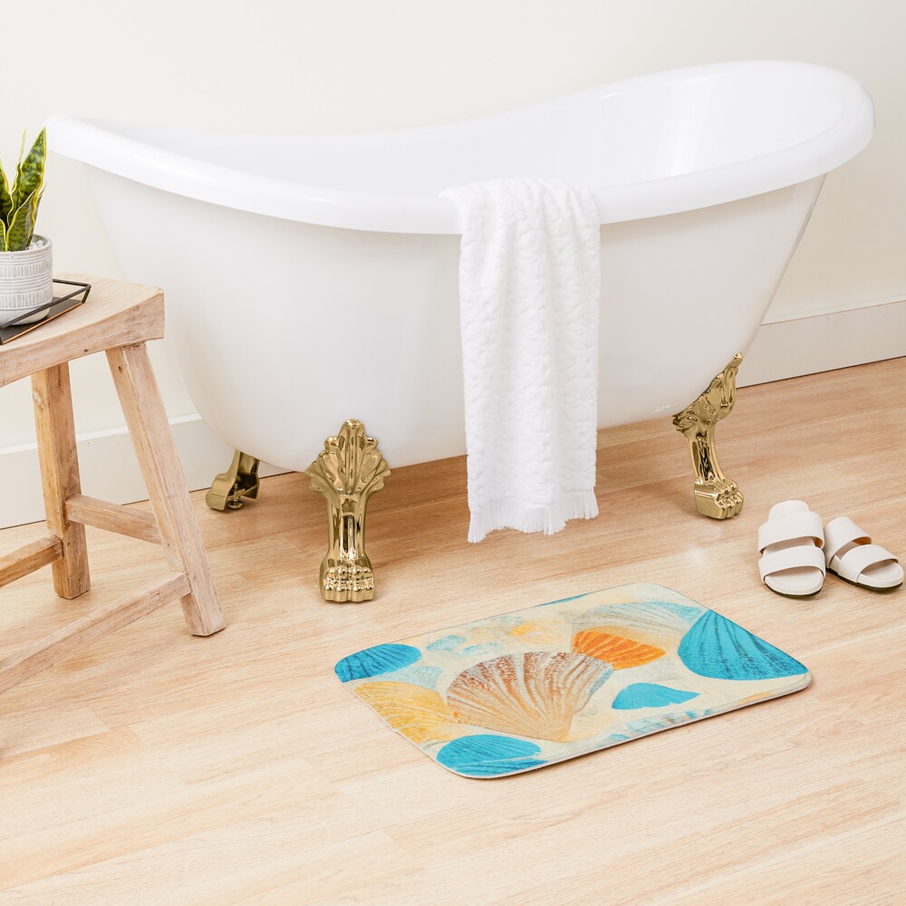 Item preview, Bath Mat designed and sold by VRMediaDecor.