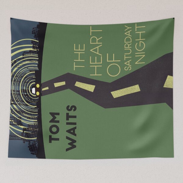 Item preview, Tom Waits - Heart of Saturday Night | Vintage Book Cover designed and sold by theoralcollage.