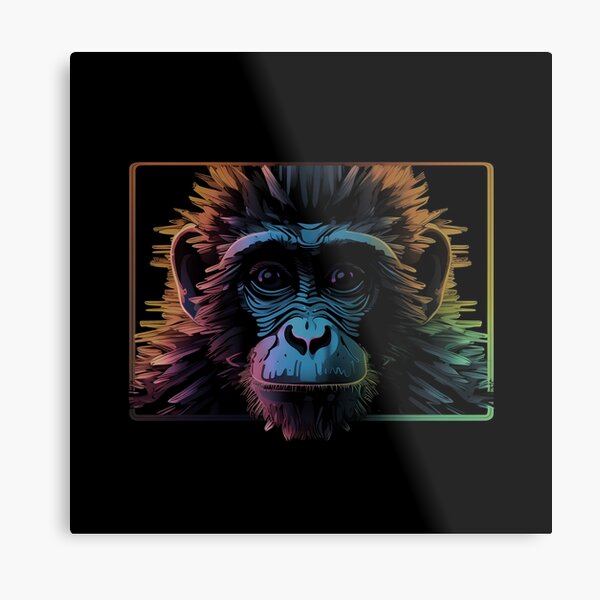 FUNNY MONKEY MEME' Poster, picture, metal print, paint by Adam Project