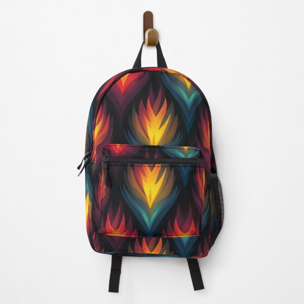 Item preview, Flame Stitch in Prism Colors on a Field of Night designed and sold by YOU WIN.