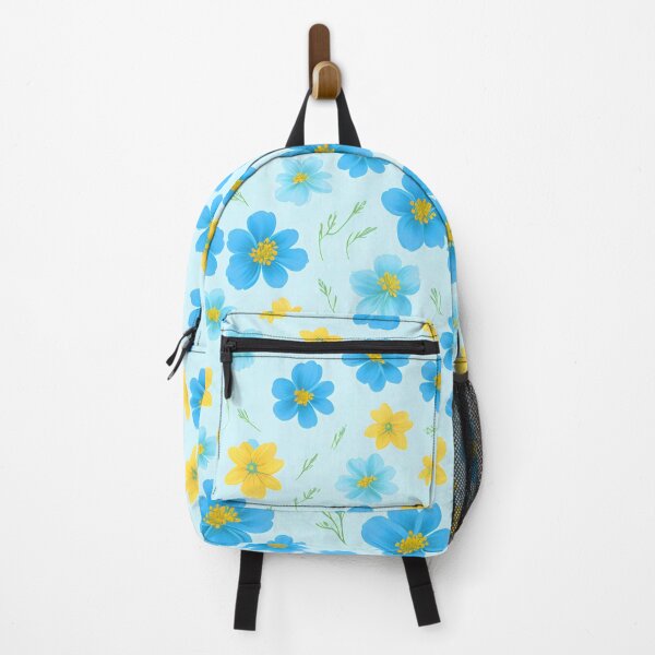 Item preview,  A garden of flowers in blue and yellow tones designed and sold by EnzoGatti.
