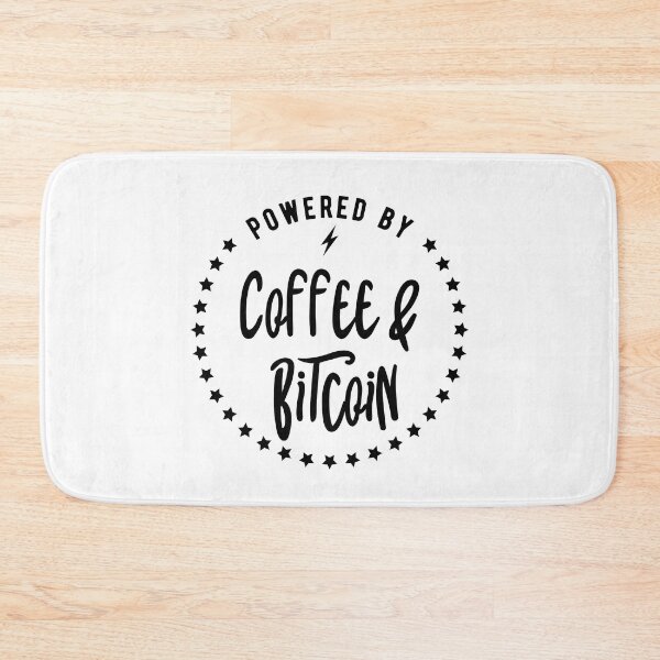 Item preview, Powered by Coffee and Bitcoin designed and sold by WhitepaperStyle.