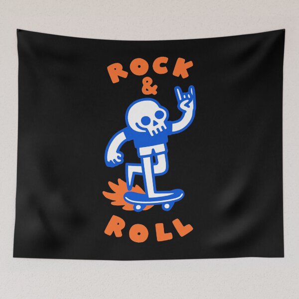 Item preview, ROCK & ROLL SKULL  designed and sold by LourdesLubowitz.