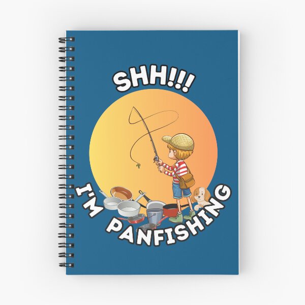 Item preview, Cute funny cartoon Indoor not Outdoor Little angler Pan Fishing at the cabin designed and sold by Shean Fritts.