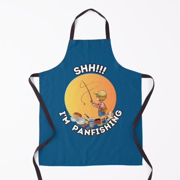 Item preview, Cute funny cartoon Indoor not Outdoor Little angler Pan Fishing at the cabin designed and sold by Shean Fritts.
