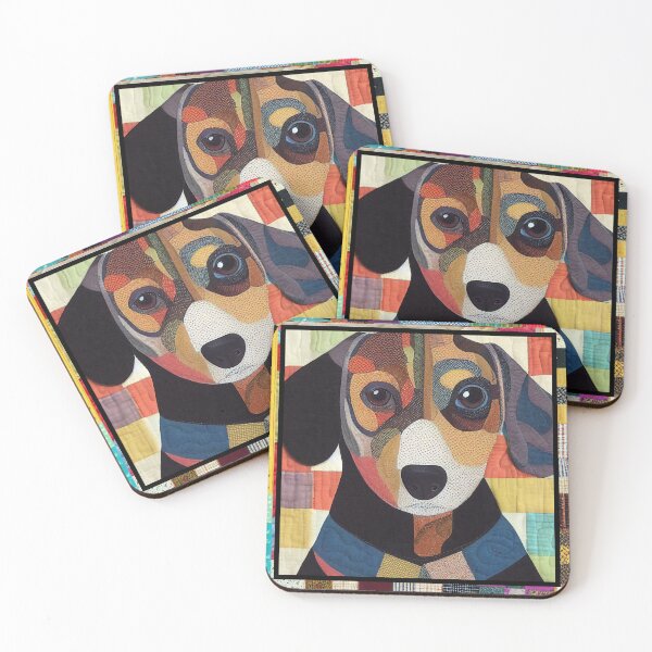 Item preview, Hound Dog Patchwork Quilt designed and sold by kedoki.