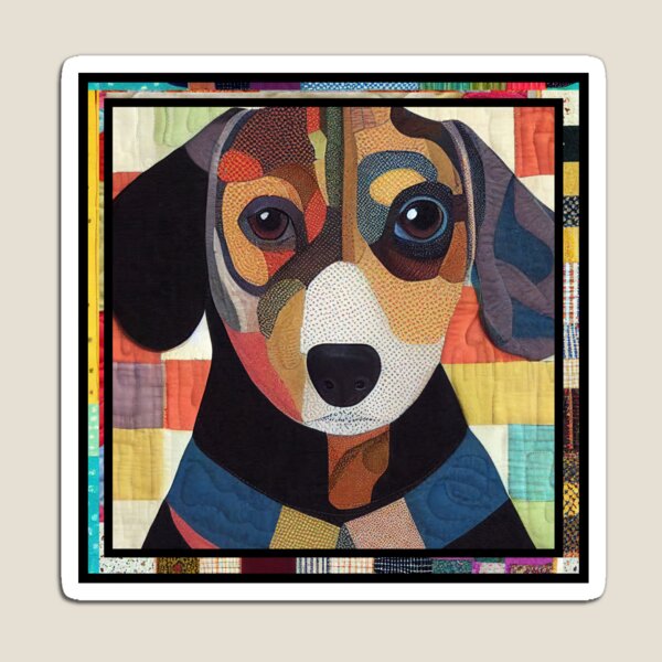 Item preview, Hound Dog Patchwork Quilt designed and sold by kedoki.