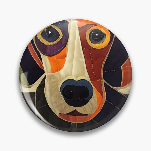 Item preview, Abstract Hound Dog Patchwork Quilt designed and sold by kedoki.