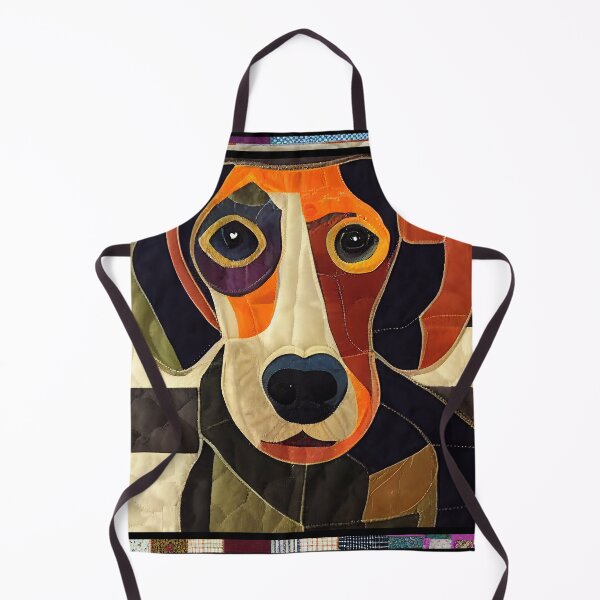 Item preview, Abstract Hound Dog Patchwork Quilt designed and sold by kedoki.