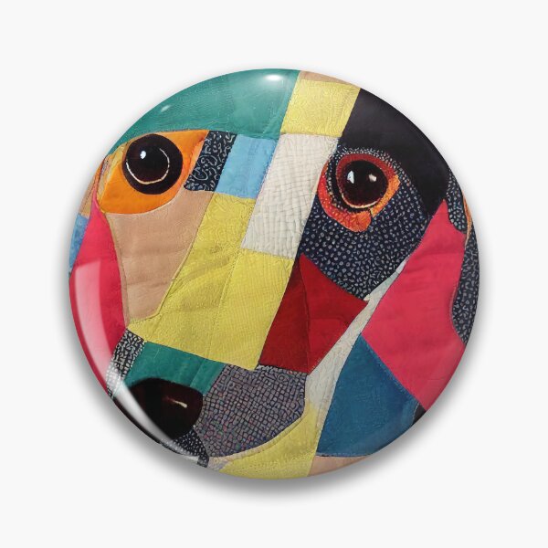 Item preview, Angled Hound Dog Patchwork Quilt designed and sold by kedoki.