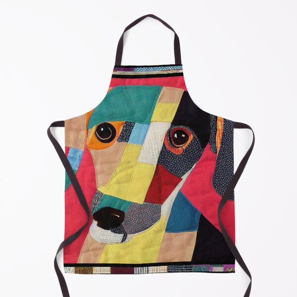 Item preview, Angled Hound Dog Patchwork Quilt designed and sold by kedoki.