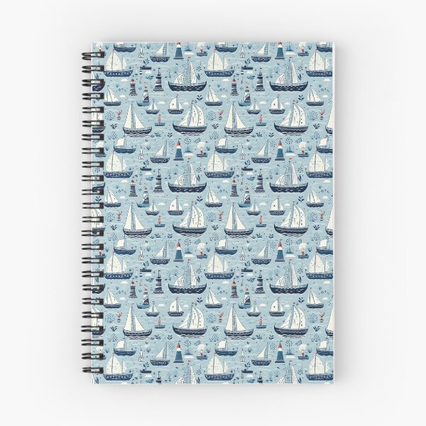 Item preview, Nautical Boat Pattern designed and sold by ComerPrintCo.