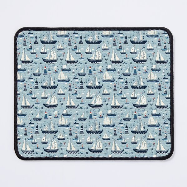 Item preview, Nautical Boat Pattern designed and sold by ComerPrintCo.