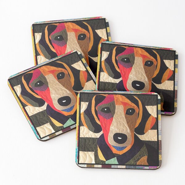Item preview, Another Hound Dog Patchwork Quilt designed and sold by kedoki.