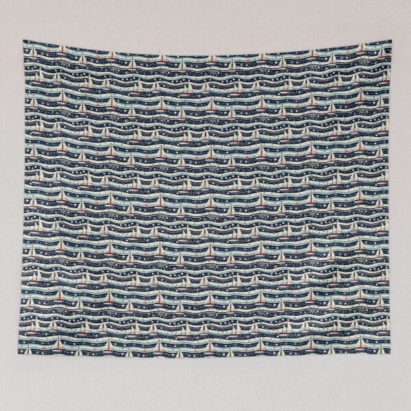 Item preview, Nautical Boat Pattern designed and sold by ComerPrintCo.