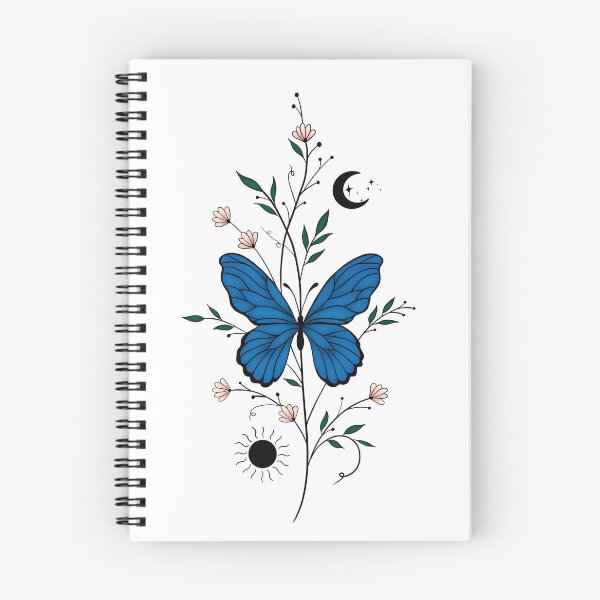 Item preview, Celestial butterfly with flowers designed and sold by SarasStuff94.