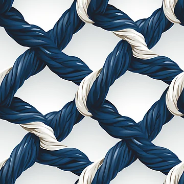 Artwork thumbnail, Nautical Rope Pattern by ComerPrintCo
