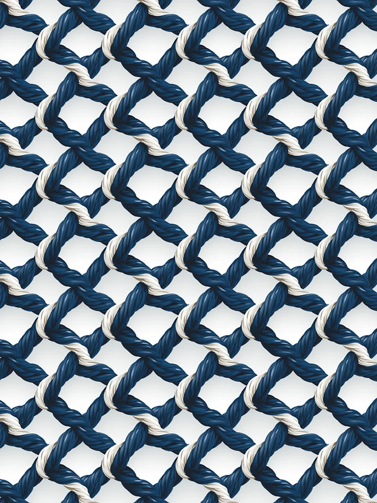 Thumbnail 4 of 4, iPhone Case, Nautical Rope Pattern designed and sold by ComerPrintCo.