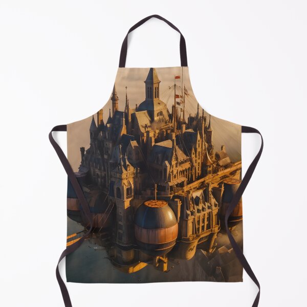 Item preview, SteamPunk Flying Mont Saint Michel designed and sold by SkyPouikPouik.