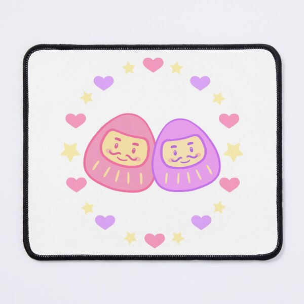Item preview, Cute pastel Daruma doll couple  designed and sold by ZakuroLou.