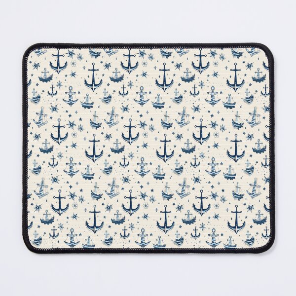 Item preview, Nautical Boat Anchor Pattern designed and sold by ComerPrintCo.