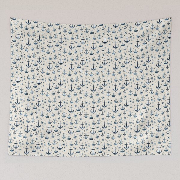 Item preview, Nautical Boat Anchor Pattern designed and sold by ComerPrintCo.