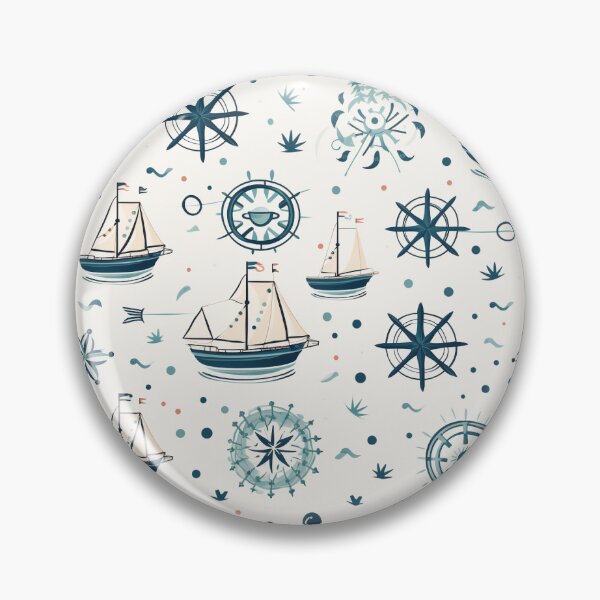 Item preview, Nautical Boat Anchor Pattern designed and sold by ComerPrintCo.