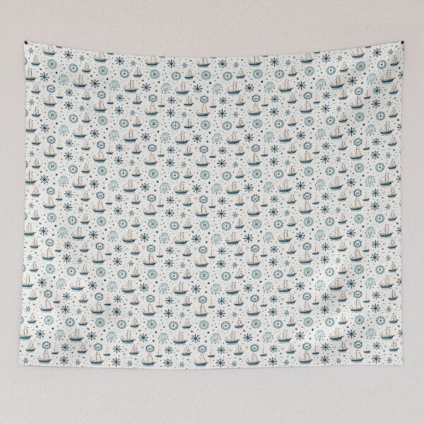 Item preview, Nautical Boat Anchor Pattern designed and sold by ComerPrintCo.