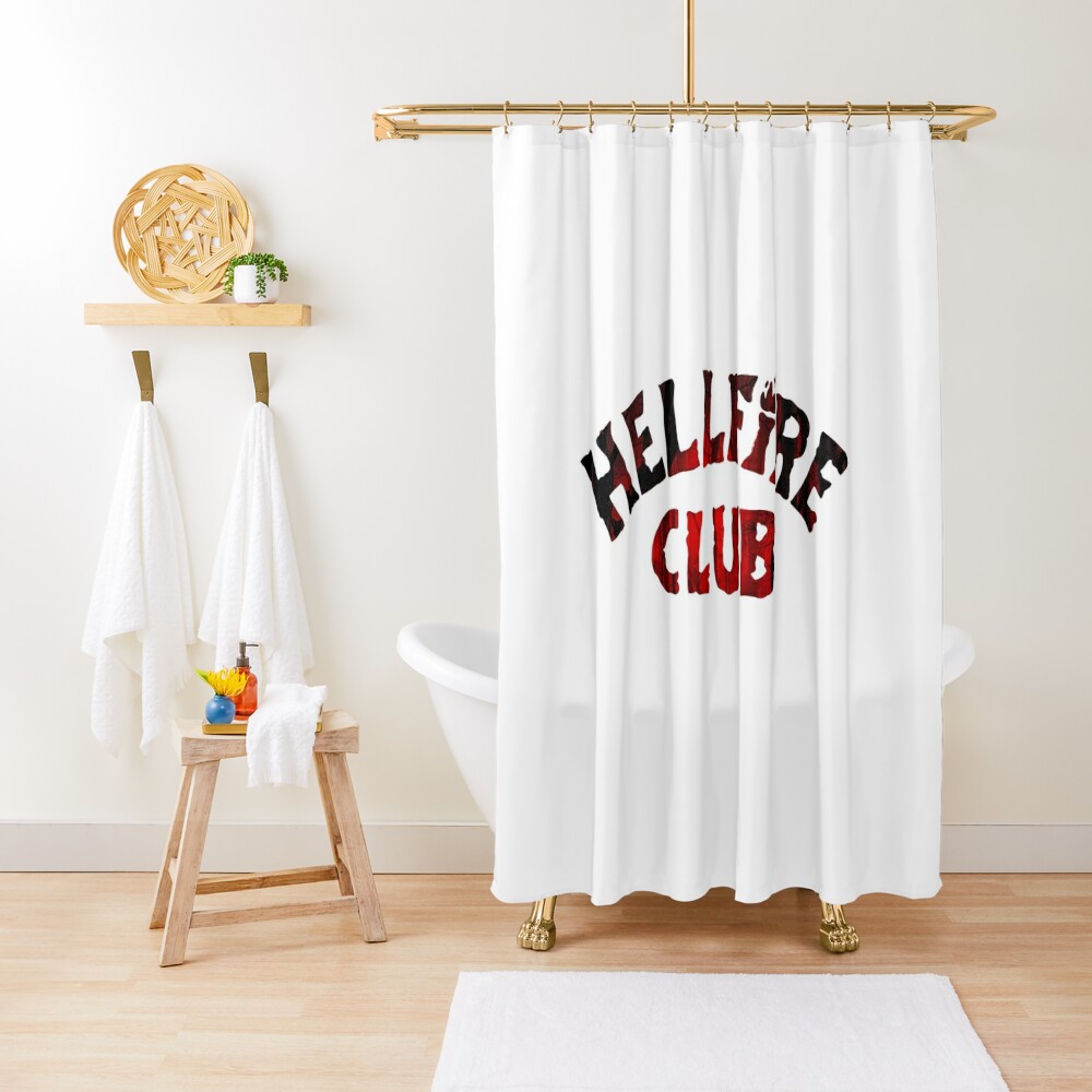 Disover Hellfire Logo  | Shower Curtain
