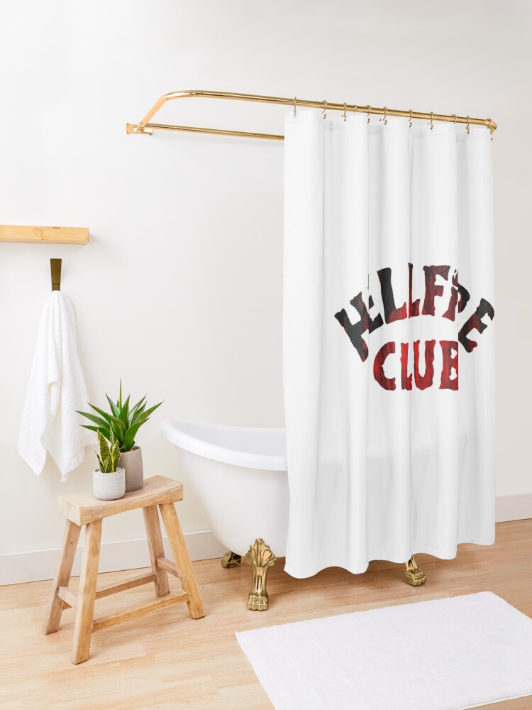 Discover Hellfire Logo  | Shower Curtain