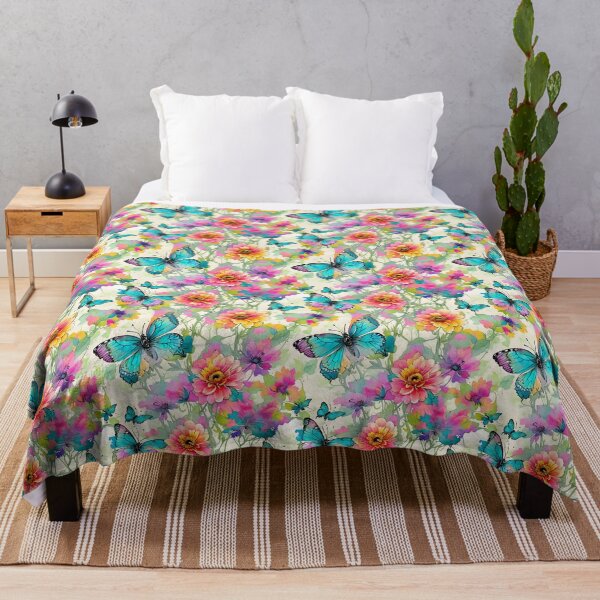 Item preview, Butterflies in a Field of Flowers designed and sold by Islandadora.