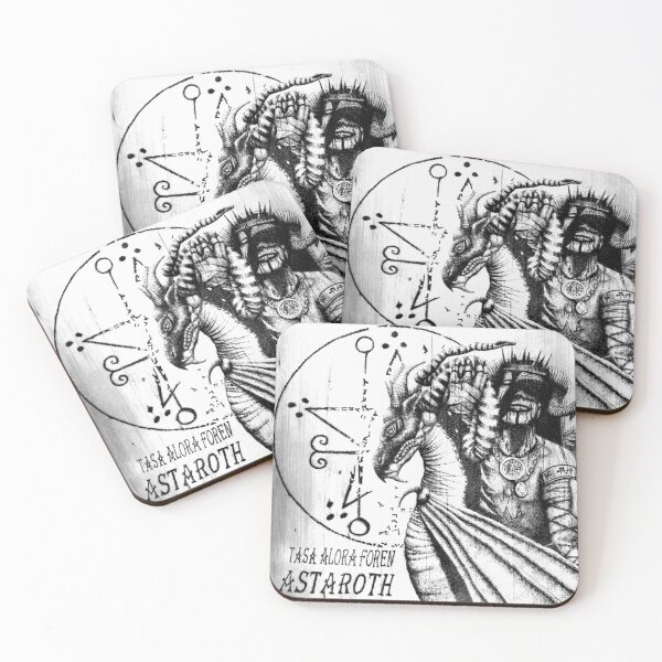 Item preview, Astaroth (black and white) designed and sold by GutsnGoreART.