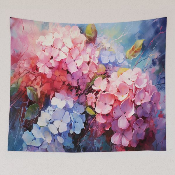 Artikelvorschau, Hydrangeas Brushstrokes entworfen und verkauft von Beauty Art Printable.