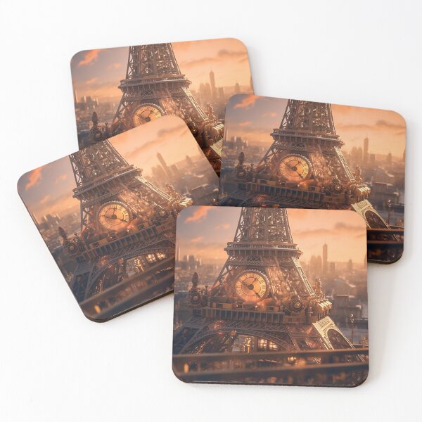 Aperçu de l'œuvre Tour Eiffel Steampunk créée et vendue par SkyPouikPouik.