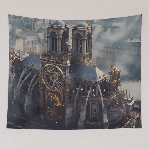 Item preview, Steampunk Notre Dame of Paris designed and sold by SkyPouikPouik.