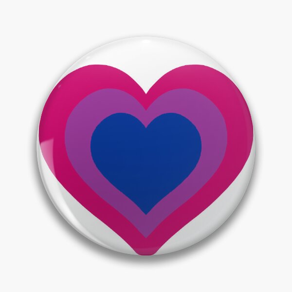 Item preview, Bisexual Heart Sticker designed and sold by StarsOnPaper.