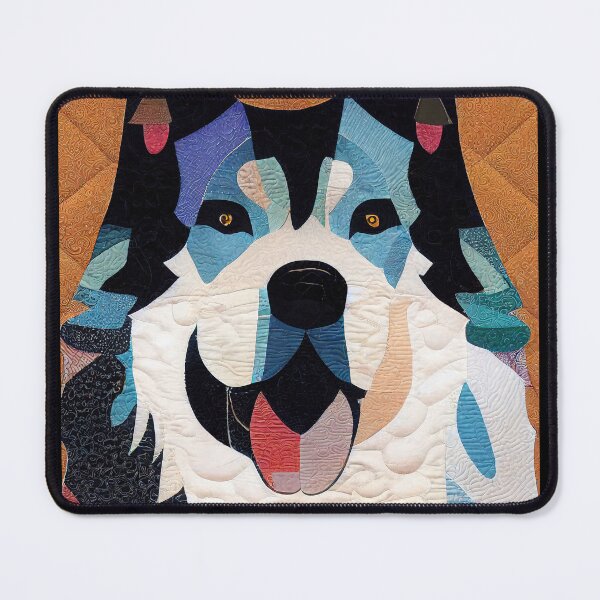 Item preview, Malamute Husky Dog Patchwork Quilt designed and sold by kedoki.
