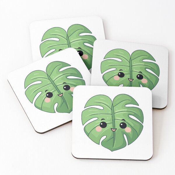 Item preview, Cute kawaii monstera leaf designed and sold by ArtisticaShop.