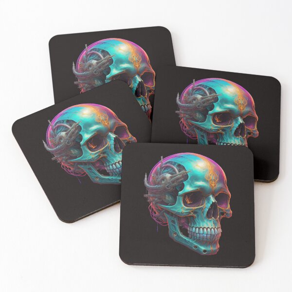 Item preview, Futuristic skull, ai, robots, humans,  designed and sold by Twenty24trends.