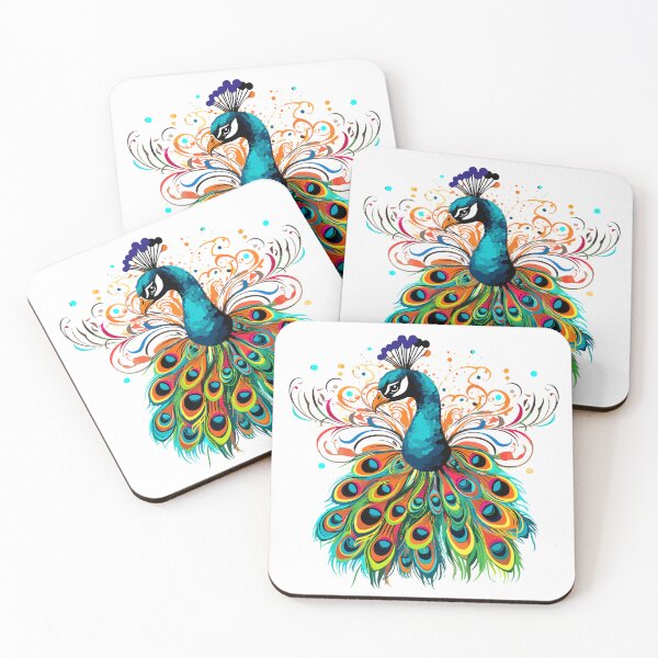 Item preview, Colorful Beautiful Abstract Peacock design. designed and sold by Artbyminga.
