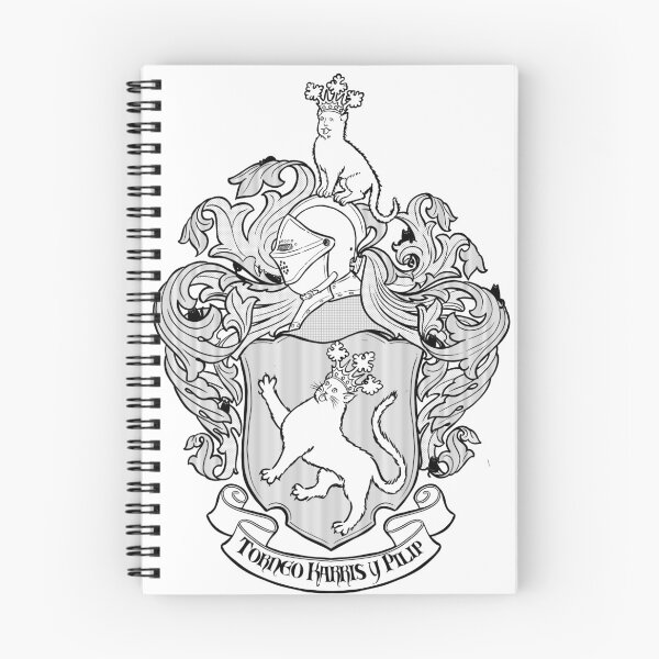 Item preview, cat heraldry designed and sold by Karrisandpilip.