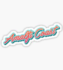 Amalfi Coast Typography Sticker