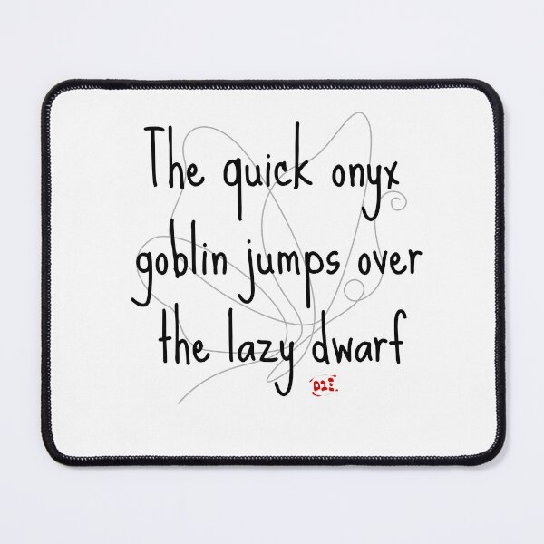 Item preview, Quick Onyx Goblin Logo - Pangram / RoYuMi designed and sold by royumi.