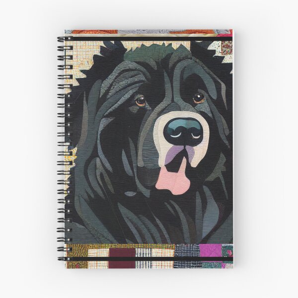 Artikelvorschau, Neufundländer-Hund-Patchwork-Quilt entworfen und verkauft von kedoki.