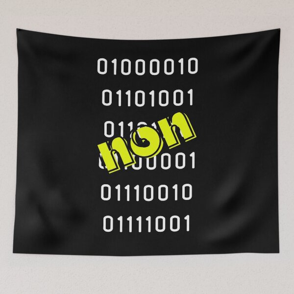 Item preview, Non Binary Code | Black designed and sold by KindMentaliTees.